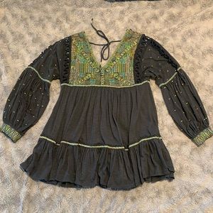 Free People Boho Mini Dress